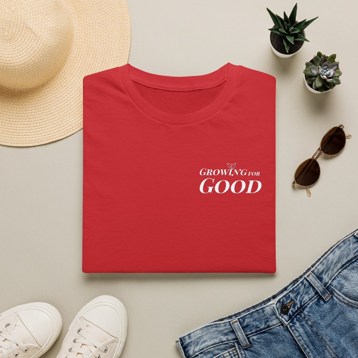 Growing For Good T-Shirt — Minimal Positive Message Tee
