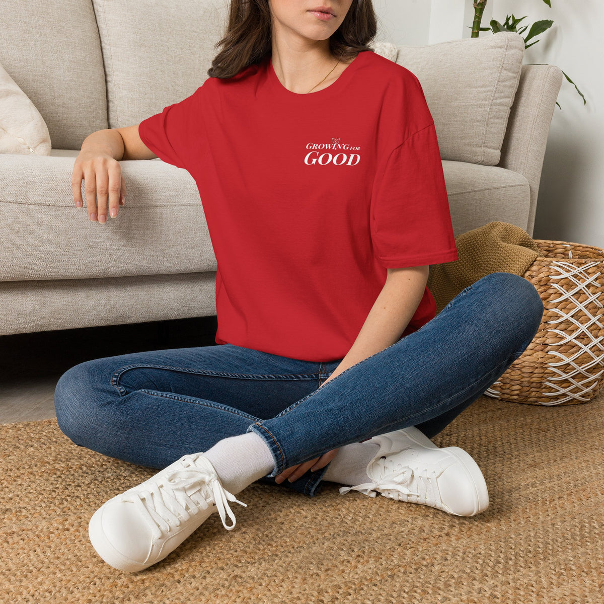Growing For Good T-Shirt — Minimal Positive Message Tee