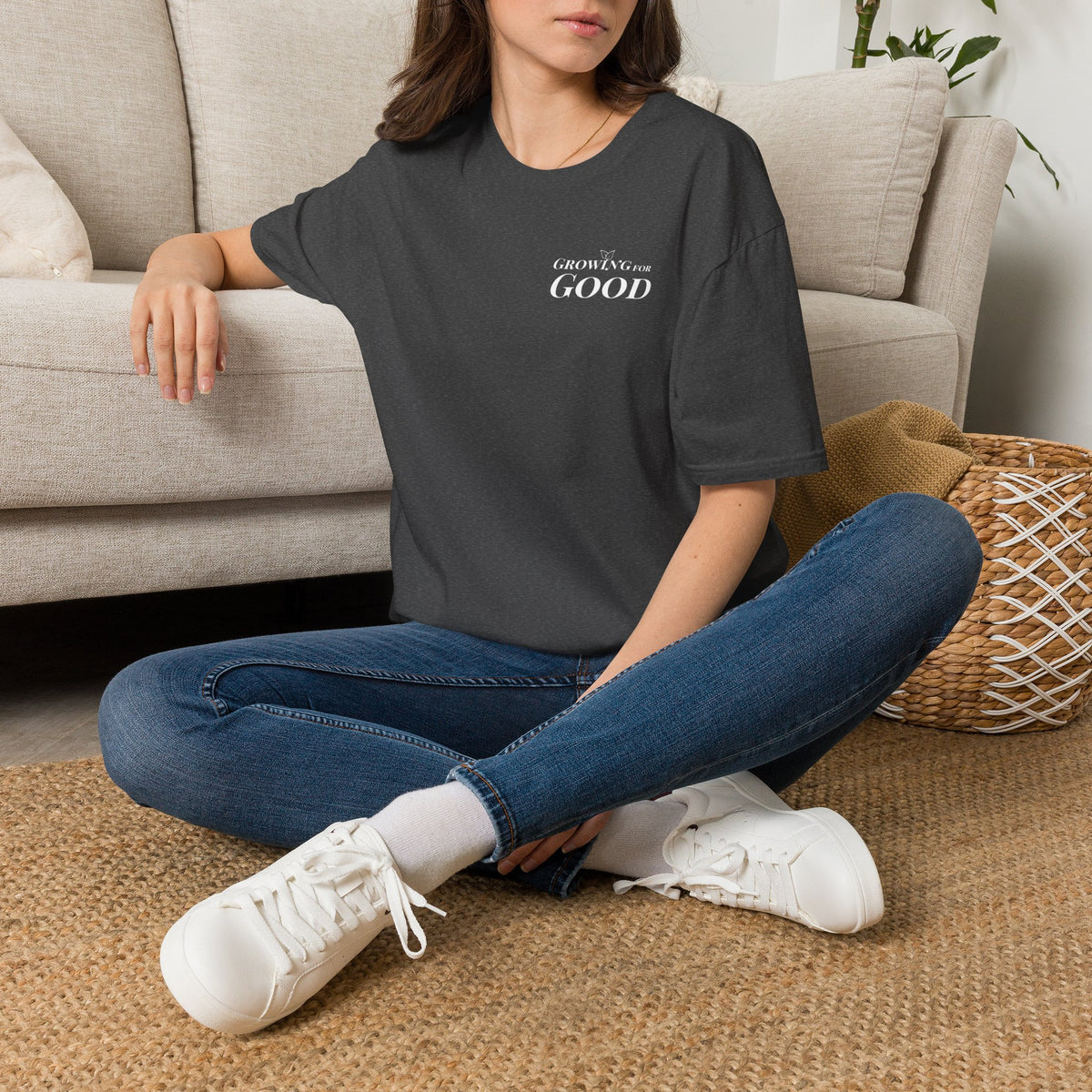 Growing For Good T-Shirt — Minimal Positive Message Tee