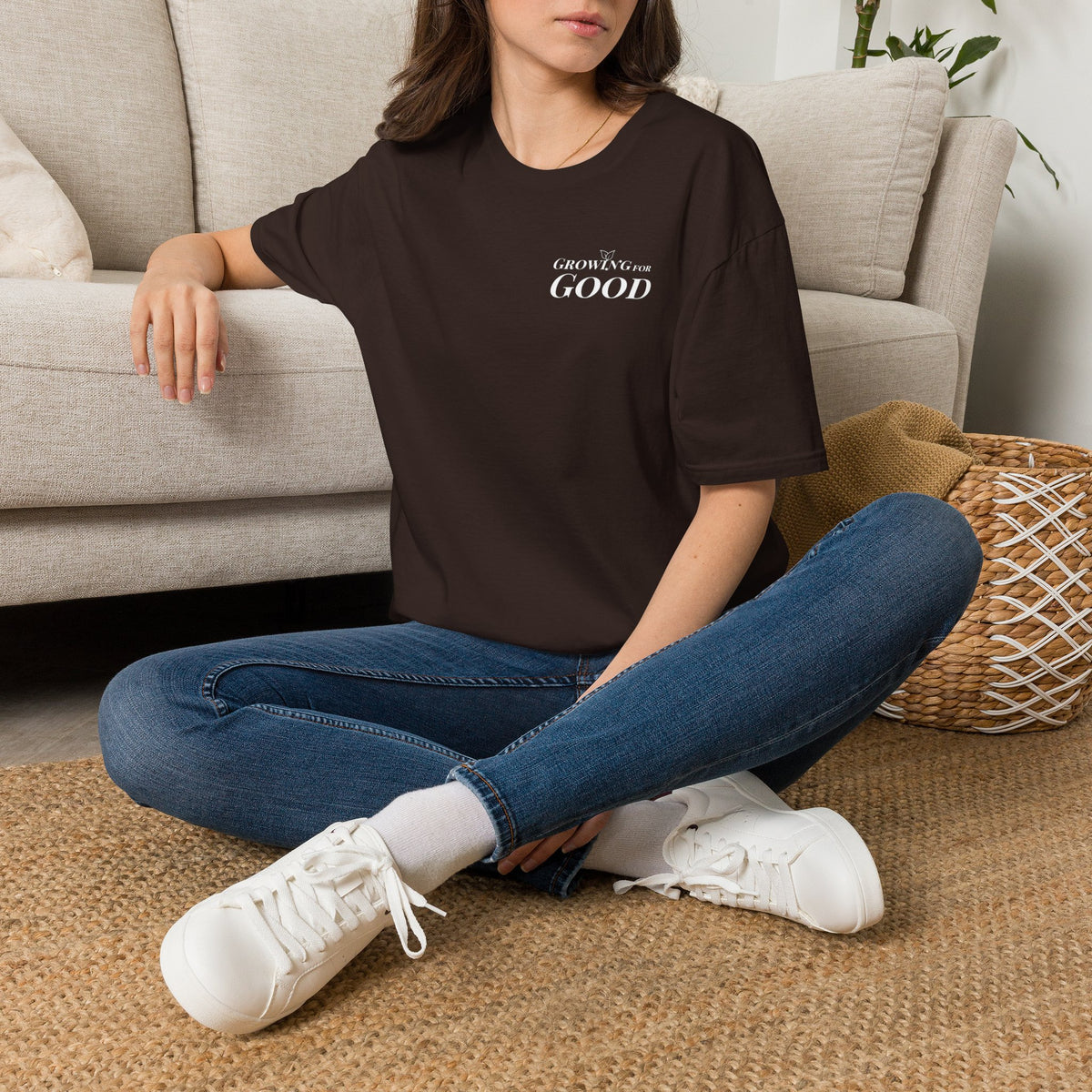 Growing For Good T-Shirt — Minimal Positive Message Tee