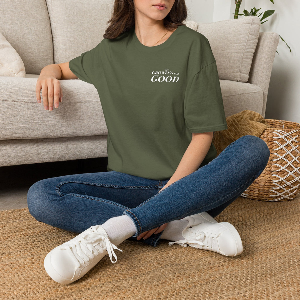 Growing For Good T-Shirt — Minimal Positive Message Tee