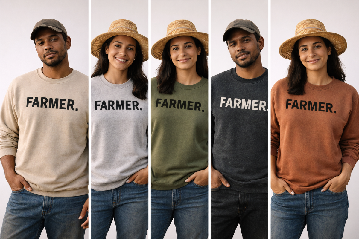 FARMER.™ Apparel Collection | Purpose-Driven Farmwear Supporting Local Food Access