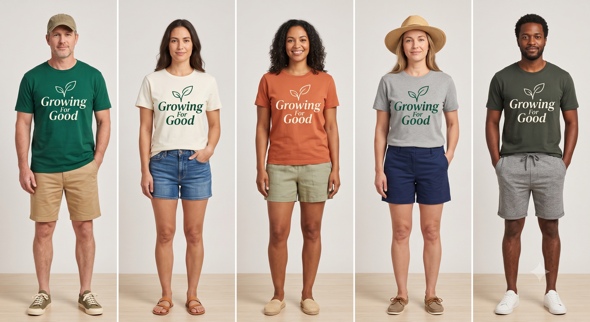 Growing For Good T-Shirt — Minimal Positive Message Tee