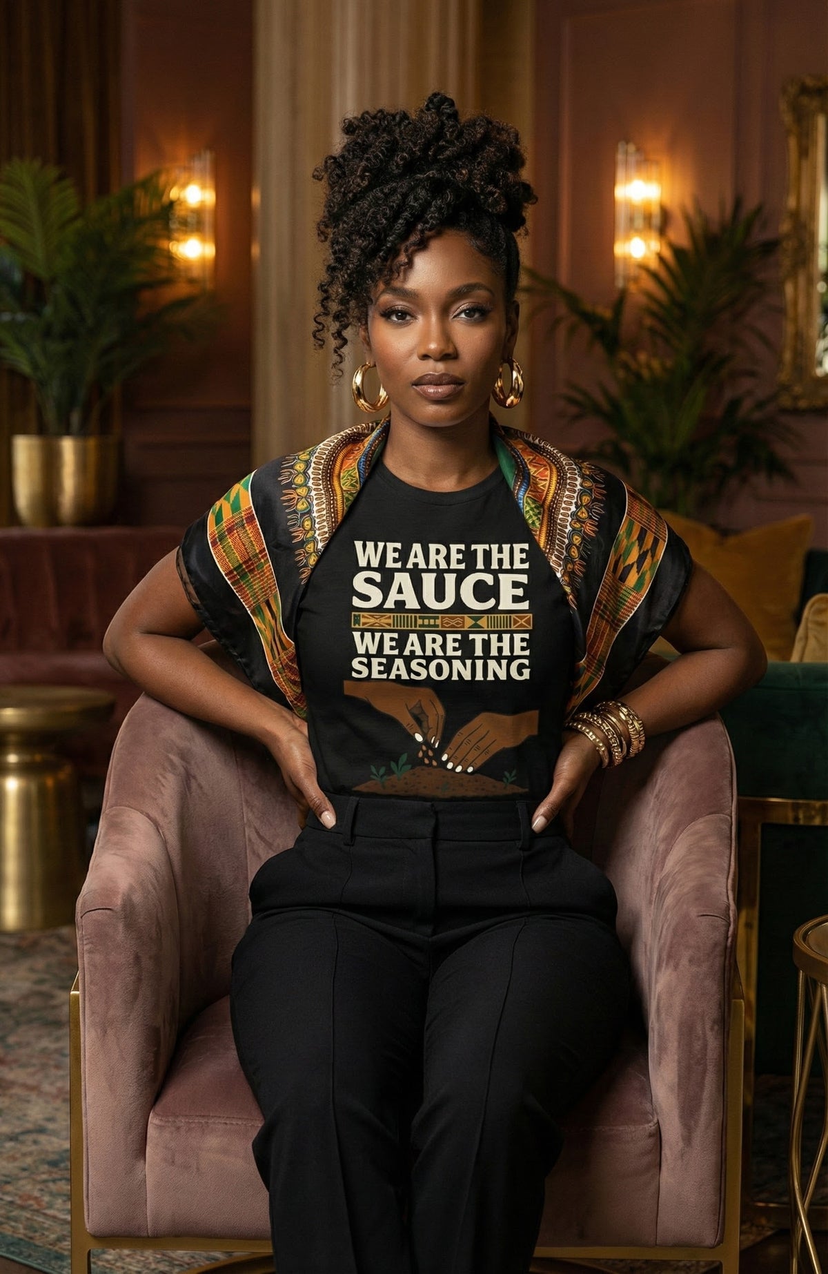 We Are the Sauce Unisex T-Shirt | Black Graphic Tee for Culture & Community